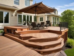 multi-level deck installation